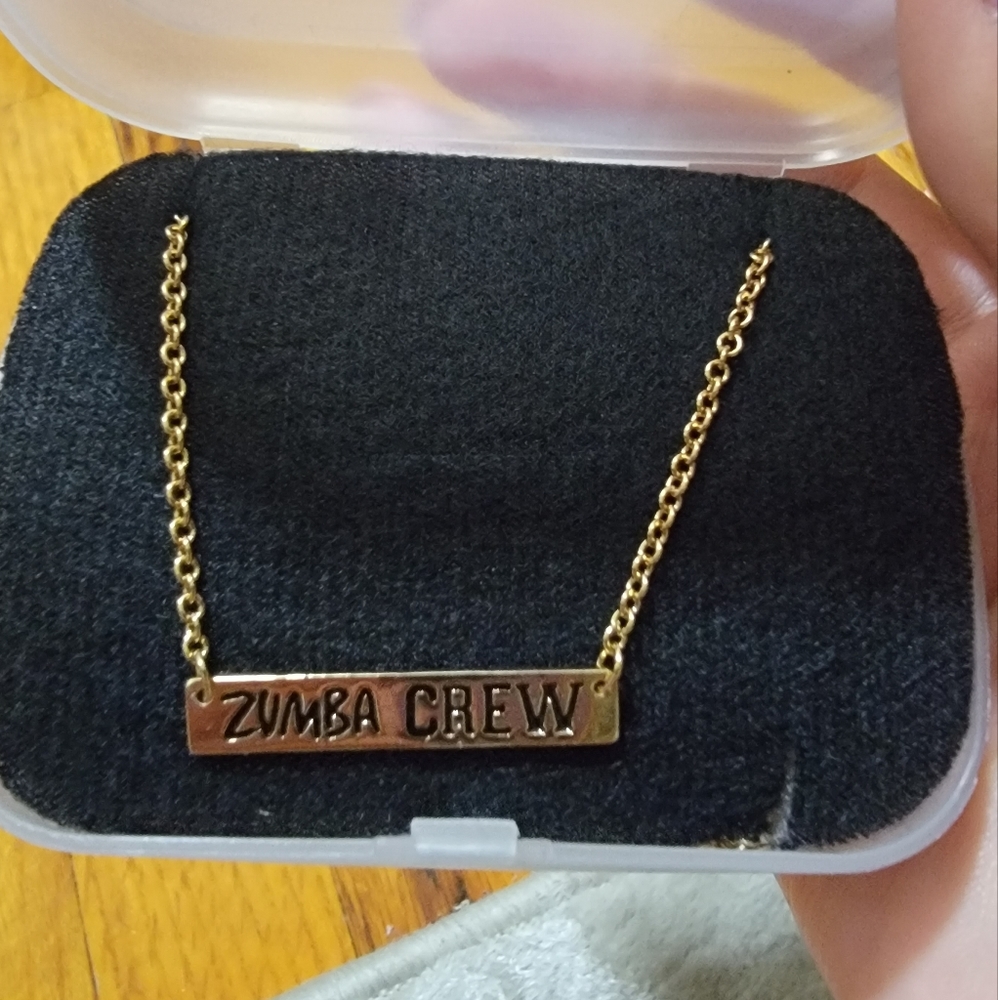 Zumb Fitness Crew Necklace Gold